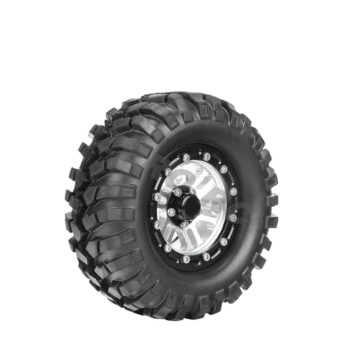 IVLAZLRG Zusammengebildete Metall-Off-Road 1,9-Zoll-Perldlock-Räder mit Reifen, die mit 90 mm bis 108 mm für 1/10 Rock Crawler RC-Autos kompatibel sind(No.TN2003SR 1PC) von IVLAZLRG