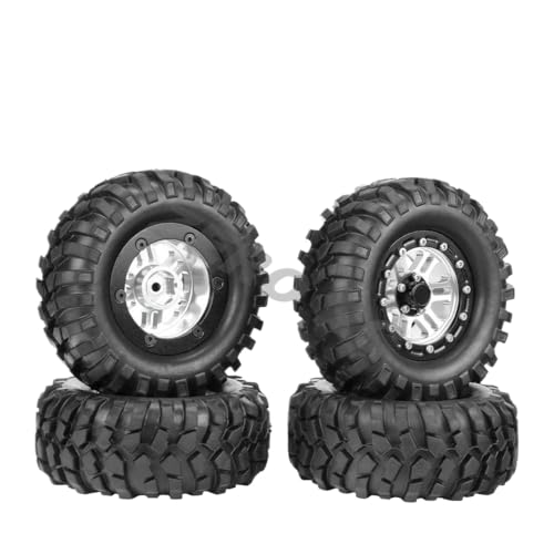 IVLAZLRG Zusammengebildete Metall-Off-Road 1,9-Zoll-Perldlock-Räder mit Reifen, die mit 90 mm bis 108 mm für 1/10 Rock Crawler RC-Autos kompatibel sind(No.TN2003SR 4PCS) von IVLAZLRG