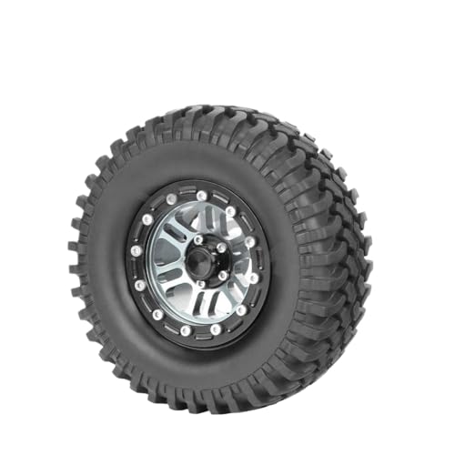 IVLAZLRG Zusammengebildete Metall-Off-Road 1,9-Zoll-Perldlock-Räder mit Reifen, die mit 90 mm bis 108 mm für 1/10 Rock Crawler RC-Autos kompatibel sind(No.TN2006 1PC) von IVLAZLRG