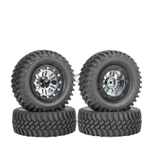 IVLAZLRG Zusammengebildete Metall-Off-Road 1,9-Zoll-Perldlock-Räder mit Reifen, die mit 90 mm bis 108 mm für 1/10 Rock Crawler RC-Autos kompatibel sind(No.TN2006 4PCS) von IVLAZLRG