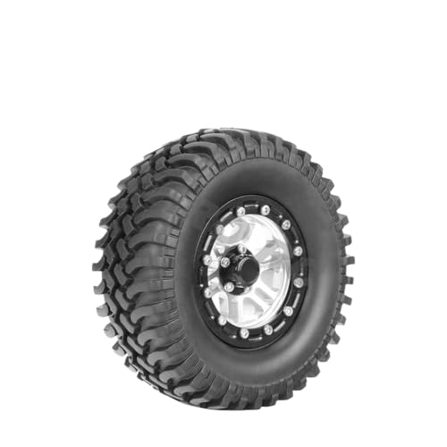 IVLAZLRG Zusammengebildete Metall-Off-Road 1,9-Zoll-Perldlock-Räder mit Reifen, die mit 90 mm bis 108 mm für 1/10 Rock Crawler RC-Autos kompatibel sind(No.TN2006SR 1PC) von IVLAZLRG