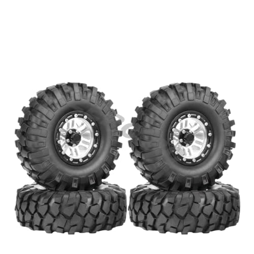 IVLAZLRG Zusammengebildete Metall-Off-Road 1,9-Zoll-Perldlock-Räder mit Reifen, die mit 90 mm bis 108 mm für 1/10 Rock Crawler RC-Autos kompatibel sind(No.TN2010SR 4PCS) von IVLAZLRG