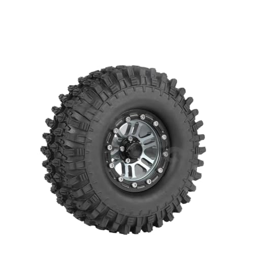 IVLAZLRG Zusammengebildete Metall-Off-Road 1,9-Zoll-Perldlock-Räder mit Reifen, die mit 90 mm bis 108 mm für 1/10 Rock Crawler RC-Autos kompatibel sind(No.TN2011 1PC) von IVLAZLRG