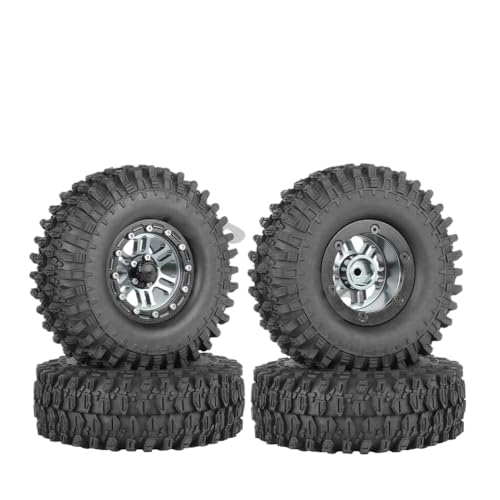 IVLAZLRG Zusammengebildete Metall-Off-Road 1,9-Zoll-Perldlock-Räder mit Reifen, die mit 90 mm bis 108 mm für 1/10 Rock Crawler RC-Autos kompatibel sind(No.TN2011 4PCS) von IVLAZLRG