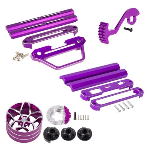 IVLAZLRG bearbeitete Aluminiumlenkradgriffsschutzschutz für NB4 Noble Lite Pro Controller kompatibeles Zubehör(4 in 1-Purple) von IVLAZLRG