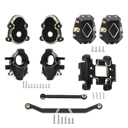 Schwarz beschichtete Messing Skid Plattenlenker Lenkung Knöchel Set kompatibel mit 1 18 -Skala -RC -Crawler -Modellen vorderer Außenhöhlen -Portal -Diff -Abdeckungen für 18 und ähnliche Fahrzeuge(5 IN Schwarz beschichtete Messing Skid Plattenlenker Lenkung Knöchel Set kompatibel mit 1 18 -Skala -RC -Crawler -Modellen vorderer Außenhöhlen -Portal -Diff -Abdeckungen für 18 und ähnliche Fahrzeuge(5 IN von IVLAZLRG