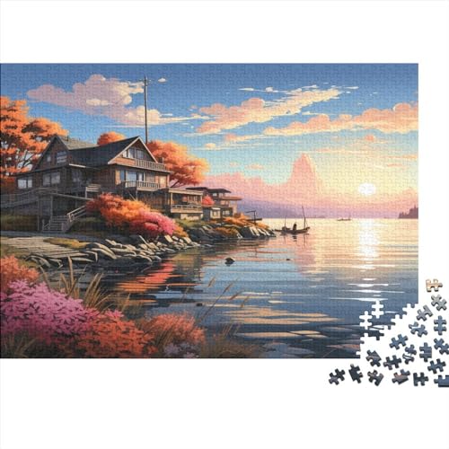 Canoe Lake 500 Teile Erwachsene Puzzles Für Erwachsene Klassische Puzzles Puzzle Schwer Pädagogisches Spielzeug Geschicklichkeitsspiel Für Die Ganze Familie 500pcs (52x38cm) von IVYARD
