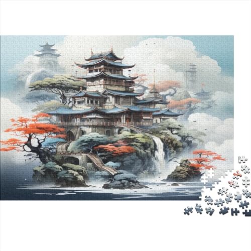 Chinese Style 500 Teile Erwachsene Puzzles Für Erwachsene Klassische Jigsaw Puzzles for Adults Puzzle Schwer Pädagogisches Spielzeug Geschicklichkeitsspiel Für Die Ganze Familie 500pcs (52x38cm) von IVYARD