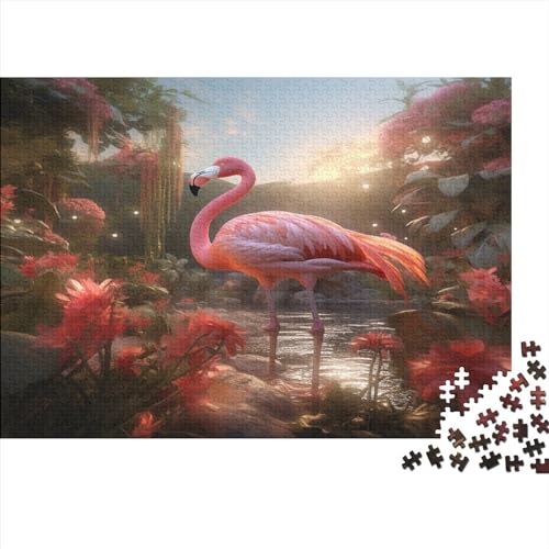 Flamingo 300 Teile Erwachsene Puzzles Für Erwachsene Klassische Gift Puzzle Schwer Pädagogisches Spielzeug Geschicklichkeitsspiel Für Die Ganze Familie 300pcs (40x28cm) von IVYARD