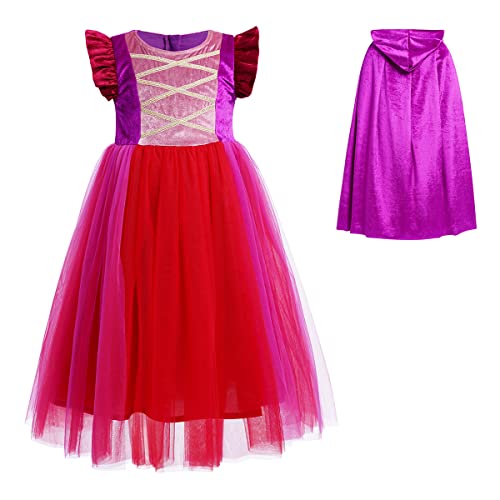 IWEMEK Hocus Pocus Kostüm Kinder Mary Sanderson Kostüm, Mädchen Hexenkostüm Fliegende Ärmel Samt Tüll Hexenkleid Kapuzenmantel Karneval Geburtstag Party Halloween Verkleidung Outfit lila 160 IWEMEK Hocus Pocus Kostüm Kinder Mary Sanderson Kostüm, Mädchen Hexenkostüm Fliegende Ärmel Samt Tüll Hexenkleid Kapuzenmantel Karneval Geburtstag Party Halloween Verkleidung Outfit lila 160 von IWEMEK