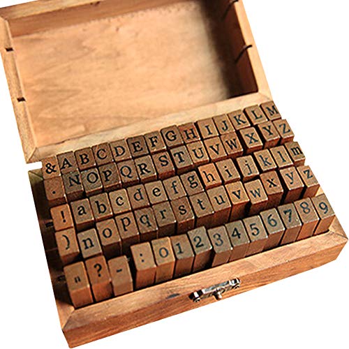 IWILCS Alphabet Stempel Set, 70 Stücke, Briefmarken, Alphabet Buchstaben Zahlen Set, mit Aufbewahrungs Box, Buchstaben Anzahl Symbol, für Kunst, Handwerk IWILCS Alphabet Stempel Set, 70 Stücke, Briefmarken, Alphabet Buchstaben Zahlen Set, mit Aufbewahrungs Box, Buchstaben Anzahl Symbol, für Kunst, Handwerk von IWILCS