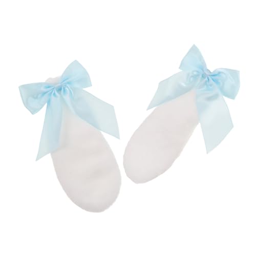 IWOWHERO 1 Paar Kawaii Plüsch Kaninchenohren Stirnband mit Schleife für Tiermotive Haarschmuck für Cosplay Partys und Hochzeiten Leicht und Tragbar Weiches Material für Komfort IWOWHERO 1 Paar Kawaii Plüsch Kaninchenohren Stirnband mit Schleife für Tiermotive Haarschmuck für Cosplay Partys und Hochzeiten Leicht und Tragbar Weiches Material für Komfort von IWOWHERO