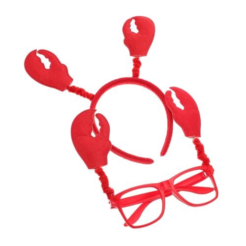 IWOWHERO 1Satz Krabbenhaarreif und Brille für Lustiges Haar und Brillendekor für Kostümpartys Karneval Halloween Haarreif Brille Sicheres und Haltbares Material IWOWHERO 1Satz Krabbenhaarreif und Brille für Lustiges Haar und Brillendekor für Kostümpartys Karneval Halloween Haarreif Brille Sicheres und Haltbares Material von IWOWHERO