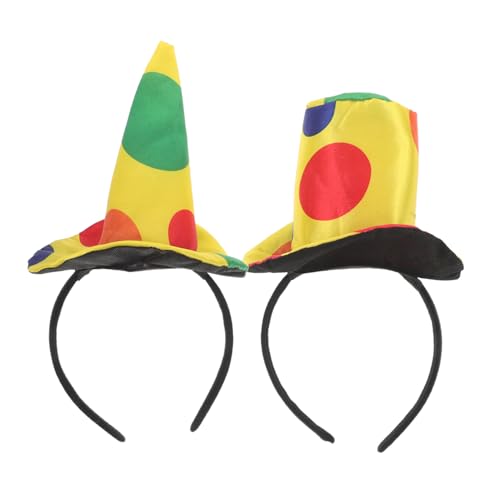 IWOWHERO 2 Stück Clown Haarreifen Karneval Kostüm Haarschmuck mit Einzigartigem Design für Halloween Geburtstag Party Bequemes Material Fasching Accessoire IWOWHERO 2 Stück Clown Haarreifen Karneval Kostüm Haarschmuck mit Einzigartigem Design für Halloween Geburtstag Party Bequemes Material Fasching Accessoire von IWOWHERO