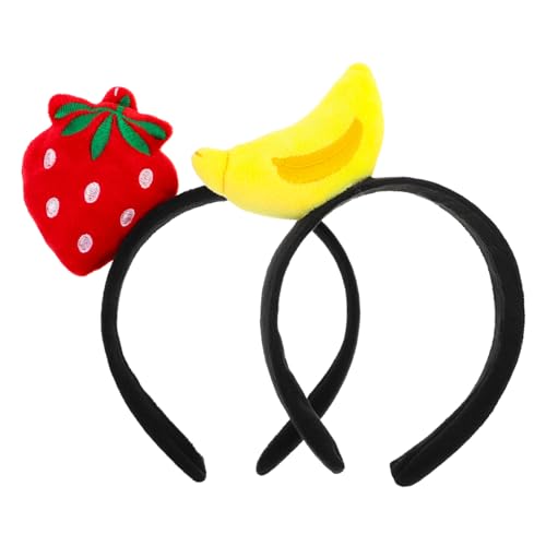 IWOWHERO 2 Stück Obst Haarreifen mit Erdbeer und Bananen Leichte und Robuste Kopfbänder Vielseitige Früchte Accessoires für Party Festival Cosplay und Fotoshootings IWOWHERO 2 Stück Obst Haarreifen mit Erdbeer und Bananen Leichte und Robuste Kopfbänder Vielseitige Früchte Accessoires für Party Festival Cosplay und Fotoshootings von IWOWHERO