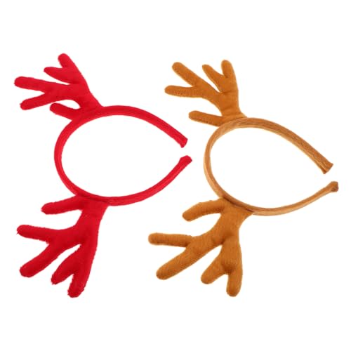 IWOWHERO 2 Stück Rentier Geweih Haarreif Weihnachts Haaraccessoire Leicht Bequem Vielseitig für Erwachsene und Teens für Partys Festivals Halloween und Outdoor Events IWOWHERO 2 Stück Rentier Geweih Haarreif Weihnachts Haaraccessoire Leicht Bequem Vielseitig für Erwachsene und Teens für Partys Festivals Halloween und Outdoor Events von IWOWHERO