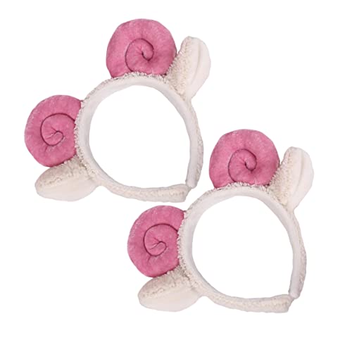IWOWHERO 2 Stück Schafshorn Haarreif Flauschiges Stirnband mit Lammohren für Cosplay Make Up Gesichtspflege Spa Zubehör IWOWHERO 2 Stück Schafshorn Haarreif Flauschiges Stirnband mit Lammohren für Cosplay Make Up Gesichtspflege Spa Zubehör von IWOWHERO