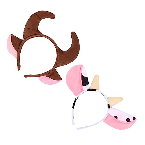 IWOWHERO 2 Stück Teiliges Kuhhörner Haarreif Plüsch Stirnband Haaraccessoire für Halloween Karneval Kostüm Party Cosplay Leicht Bequem Modisch IWOWHERO 2 Stück Teiliges Kuhhörner Haarreif Plüsch Stirnband Haaraccessoire für Halloween Karneval Kostüm Party Cosplay Leicht Bequem Modisch von IWOWHERO