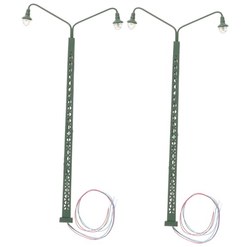 IWOWHERO 2 Stück Weißer LED Beleuchtung Sandtisch Dekoration für Modelleisenbahn DIY Gebäude Zubehör Realistisches Miniatur Hauslicht IWOWHERO 2 Stück Weißer LED Beleuchtung Sandtisch Dekoration für Modelleisenbahn DIY Gebäude Zubehör Realistisches Miniatur Hauslicht von IWOWHERO