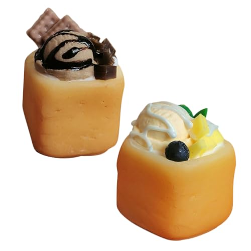 IWOWHERO 2 Stücke Miniatur Dessertspielzeug Eiscreme Toast für Puppenhaus Realistische Küchenaccessoires aus Sicherem Material Farbintensiv Kompakt Leicht für DIY Dekoration IWOWHERO 2 Stücke Miniatur Dessertspielzeug Eiscreme Toast für Puppenhaus Realistische Küchenaccessoires aus Sicherem Material Farbintensiv Kompakt Leicht für DIY Dekoration von IWOWHERO