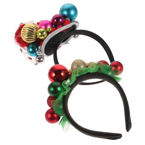 IWOWHERO 2 Weihnachts Haarreifen mit Glocken Kreativer Kopfschmuck für Festliche Partys und Bühnenauftritte Langlebiges Material Angenehmes Tragegefühl als für Damen und Mädchen IWOWHERO 2 Weihnachts Haarreifen mit Glocken Kreativer Kopfschmuck für Festliche Partys und Bühnenauftritte Langlebiges Material Angenehmes Tragegefühl als für Damen und Mädchen von IWOWHERO