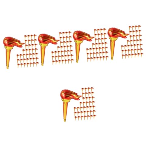 IWOWHERO Feuerfackel Hochzeit 250 Stück Aufblasbare Fackel Schwimmfackel Dekoration Fackel Kuchen Led Teelichter Kerzen Mittelalterlicher Themenwettbewerb Aufblasbares Spielzeug Schillernde Gefälschte von IWOWHERO