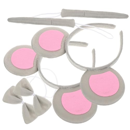 IWOWHERO 2sätze Kostüm Set Für Halloween Mit Mäuseohren Haarreif Mausenschwanz Und Fliege Teiliges Set Für Karneval Cosplay Und Geburtstagsfeiern Bequem Und Leicht Zu Tragen IWOWHERO 2sätze Kostüm Set Für Halloween Mit Mäuseohren Haarreif Mausenschwanz Und Fliege Teiliges Set Für Karneval Cosplay Und Geburtstagsfeiern Bequem Und Leicht Zu Tragen von IWOWHERO