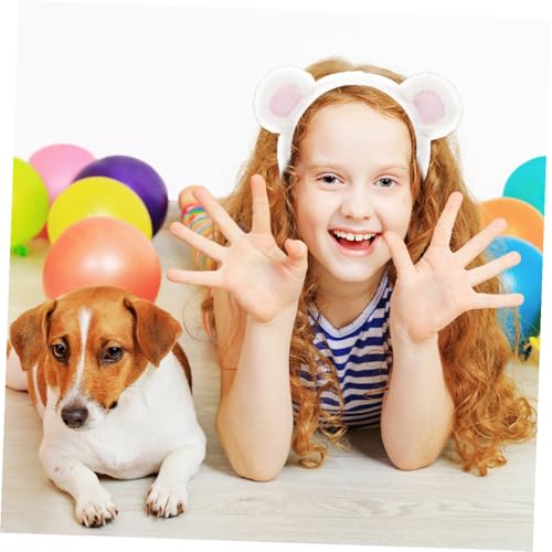 IWOWHERO 3 Stück Teiliges Plüsch Stirnband mit Niedlichen Bärenohren für Erwachsene Cartoon Haarreif Weich und Bequem Geeignet für Party Cosplay Festival und Make up IWOWHERO 3 Stück Teiliges Plüsch Stirnband mit Niedlichen Bärenohren für Erwachsene Cartoon Haarreif Weich und Bequem Geeignet für Party Cosplay Festival und Make up von IWOWHERO