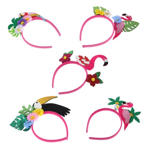 IWOWHERO 5 Stück Teiliges Tropisches Haarband Flamingo Palmblättern und Kokosnussbaum Leichtes Hawaiianisches Partyzubehör für Strandluau Sommerfeiern und Tropische Festlichkeiten IWOWHERO 5 Stück Teiliges Tropisches Haarband Flamingo Palmblättern und Kokosnussbaum Leichtes Hawaiianisches Partyzubehör für Strandluau Sommerfeiern und Tropische Festlichkeiten von IWOWHERO