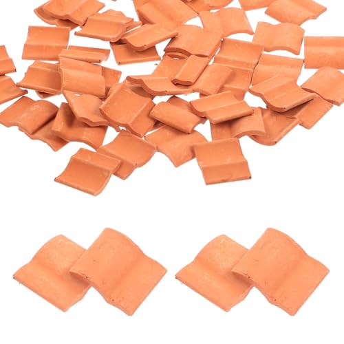 IWOWHERO Realistische Mini-dachziegel 50 Stück Dachziegel-Modelle Für Sandtisch Miniatur-Garten Architektur-gebäude IWOWHERO Realistische Mini-dachziegel 50 Stück Dachziegel-Modelle Für Sandtisch Miniatur-Garten Architektur-gebäude von IWOWHERO