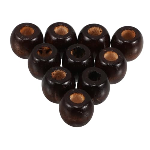 IWOWHERO 50pcs Abacus Geformte Holzperlen Scheibenscheiben Holzperlen Holz Abakus Perlen Handwerk Holzperlen Für Armband Halskette Schmuckzubehör Machen Accessoires von IWOWHERO