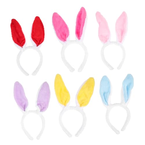 IWOWHERO 6 Stück Teiliges Hasenohren Haarreif Lustige Halloween und Ostern Party Haarbänder Bequemes Festes Cosplay Stirnband für Erwachsene und Vielseitiges Kostümzubehör IWOWHERO 6 Stück Teiliges Hasenohren Haarreif Lustige Halloween und Ostern Party Haarbänder Bequemes Festes Cosplay Stirnband für Erwachsene und Vielseitiges Kostümzubehör von IWOWHERO