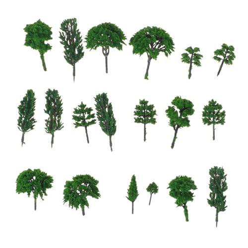 IWOWHERO 70 Stück Baummodell Modellbäume u Kleiner Baum maßstabsgetreue Modellbäume Mini-Landschaftsbaum Artificial Tree bastelzeug Modell Baumschmuck Modell Baum Handwerk Plastik Green von IWOWHERO