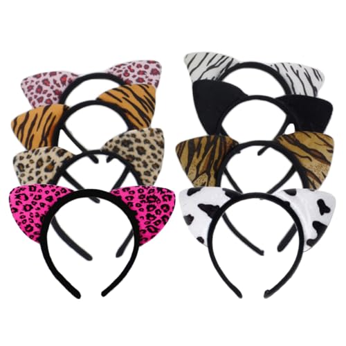 IWOWHERO 8 Stück Teiliges Katzenohren Haarreifen aus Leichtem Stoff Niedliches Design für Party Karneval und Cosplay Langlebig nicht Verblassend Modisches Accessoire für Damen und Mädchen IWOWHERO 8 Stück Teiliges Katzenohren Haarreifen aus Leichtem Stoff Niedliches Design für Party Karneval und Cosplay Langlebig nicht Verblassend Modisches Accessoire für Damen und Mädchen von IWOWHERO