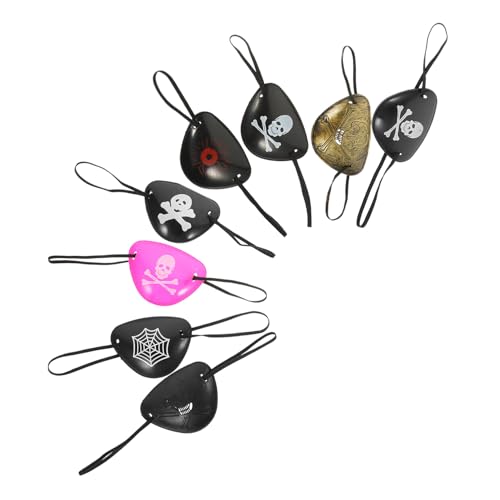 IWOWHERO 8 Stück Teiliges Piraten Augenklappen aus Langlebigem Material Atmungsaktiv und Komfortabel Lustige Cosplay Accessoires für Halloween Karneval Fasching und Maskeraden Zufällige IWOWHERO 8 Stück Teiliges Piraten Augenklappen aus Langlebigem Material Atmungsaktiv und Komfortabel Lustige Cosplay Accessoires für Halloween Karneval Fasching und Maskeraden Zufällige von IWOWHERO