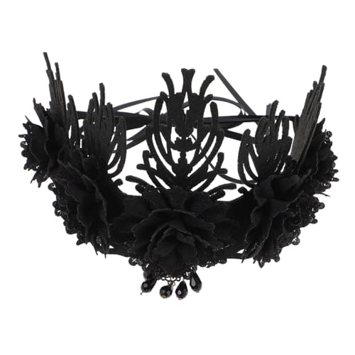 IWOWHERO Barock Krone Damen Party Haarreif Gothic Tiara Stirnband Halloween Kostüm Accessoire für Maskerade Fest Renaissance Fest IWOWHERO Barock Krone Damen Party Haarreif Gothic Tiara Stirnband Halloween Kostüm Accessoire für Maskerade Fest Renaissance Fest von IWOWHERO