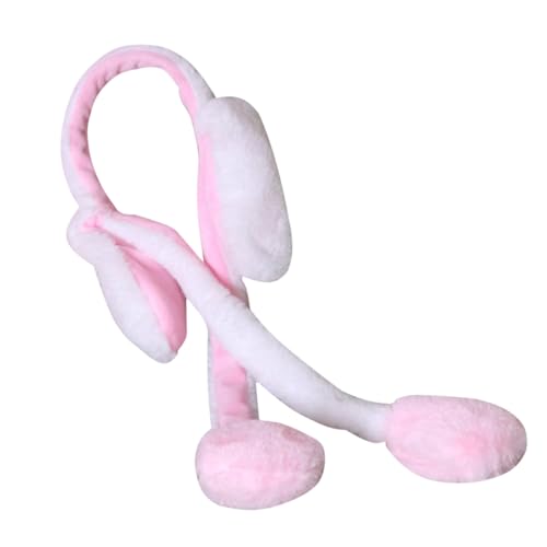 IWOWHERO Bewegliches Hasenohren Haarband üsch Stirnband Mit Tierohren Für Und Erwachsene Ideal Als Fotorequisite Für Kostümparty Und Fasching Pink+ von IWOWHERO