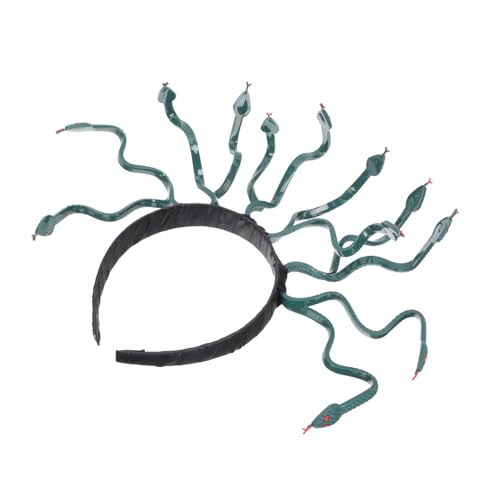 IWOWHERO Damen Halloween Stirnband Medusa Schlangenkopfschmuck Kostüm Frauen Damen Medusa Tiara Haar Cosplay Stirnband Schlangenhut Schlangenstirnband Für Frauen Kopfschmuck IWOWHERO Damen Halloween Stirnband Medusa Schlangenkopfschmuck Kostüm Frauen Damen Medusa Tiara Haar Cosplay Stirnband Schlangenhut Schlangenstirnband Für Frauen Kopfschmuck von IWOWHERO