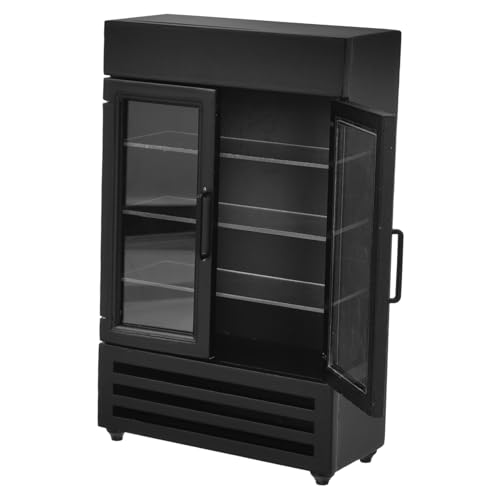 IWOWHERO Dekorative Miniatur Gefrierschrank Dekoration Modellierung für Puppenhäuser und Landschaftsbau für Mini Haus Dekorationen und Kreative Spielszene Holzmaterial von IWOWHERO