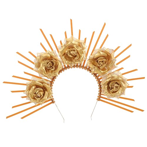 IWOWHERO Göttinnen Stirnband mit Goldfarbenem Blumen Design Leichtes Einstellbares Haarschmuck Accessoire für Damen für Cosplay Hochzeiten Partys und Festliche Anlässe IWOWHERO Göttinnen Stirnband mit Goldfarbenem Blumen Design Leichtes Einstellbares Haarschmuck Accessoire für Damen für Cosplay Hochzeiten Partys und Festliche Anlässe von IWOWHERO