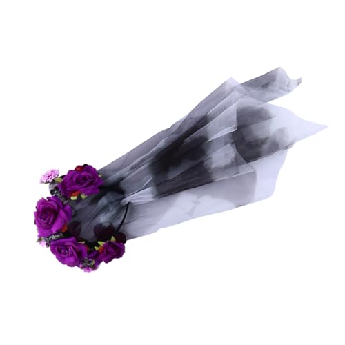 IWOWHERO Haarband Stirnband Und Kopfschmuck Haarband Blume Für Kostüm Halloween Rose Kopfbedeckung Erwachsene Cosplay Totenkopf IWOWHERO Haarband Stirnband Und Kopfschmuck Haarband Blume Für Kostüm Halloween Rose Kopfbedeckung Erwachsene Cosplay Totenkopf von IWOWHERO