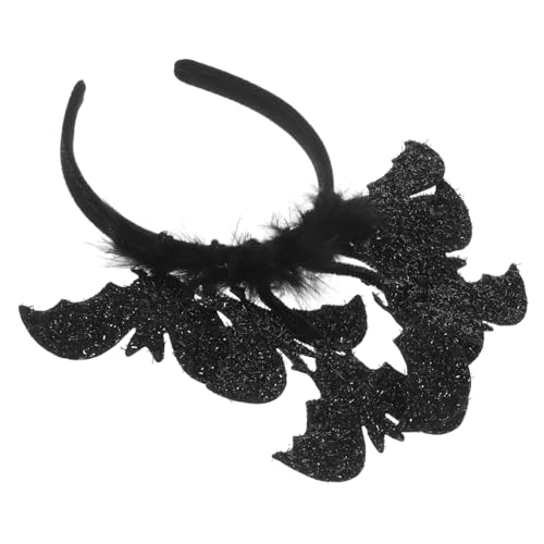 IWOWHERO Halloween Fledermaus Haarreif für Erwachsene und Leichtes Bequemes Festliches Haarband mit Flexiblem Material Schwarzes Cosplay Stirnband für Halloween Partys und Kostüm IWOWHERO Halloween Fledermaus Haarreif für Erwachsene und Leichtes Bequemes Festliches Haarband mit Flexiblem Material Schwarzes Cosplay Stirnband für Halloween Partys und Kostüm von IWOWHERO