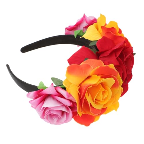IWOWHERO Halloween Haarreif Große Rosenblüte Stirnband Floral Haarschmuck Damen und Mädchen Leichtes Komfortables Accessoire für Karneval Hochzeit und Party IWOWHERO Halloween Haarreif Große Rosenblüte Stirnband Floral Haarschmuck Damen und Mädchen Leichtes Komfortables Accessoire für Karneval Hochzeit und Party von IWOWHERO