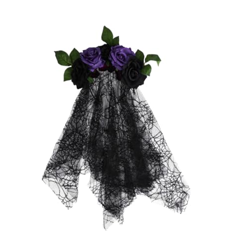 IWOWHERO Halloween Haarreif mit Langem Schleier Skull Cosplay Haarschmuck Leichtes Bequemes Stirnband für Fasching Karneval Kostümparty und Halloween Dekoration IWOWHERO Halloween Haarreif mit Langem Schleier Skull Cosplay Haarschmuck Leichtes Bequemes Stirnband für Fasching Karneval Kostümparty und Halloween Dekoration von IWOWHERO