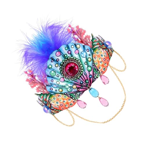 IWOWHERO Halloween Haarschmuck Stirnband mit Muschel und Federn Leichtes Langlebiges Party Kopfschmuck für Damen für Kostüm Cosplay Fotoshootings und Festtagsanlässe IWOWHERO Halloween Haarschmuck Stirnband mit Muschel und Federn Leichtes Langlebiges Party Kopfschmuck für Damen für Kostüm Cosplay Fotoshootings und Festtagsanlässe von IWOWHERO