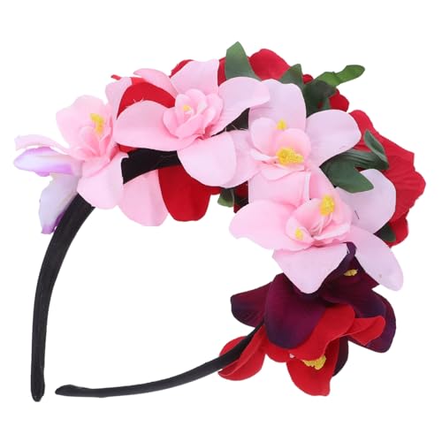 IWOWHERO Halloween Rosen Blumenkrone Stirnband mit Künstlichen Rosen Leichtes Halloween Kostüm Haarreif für Damen Eleganter Mexikanischer Day Of The Dead Haarschmuck für Partys und Karneval IWOWHERO Halloween Rosen Blumenkrone Stirnband mit Künstlichen Rosen Leichtes Halloween Kostüm Haarreif für Damen Eleganter Mexikanischer Day Of The Dead Haarschmuck für Partys und Karneval von IWOWHERO