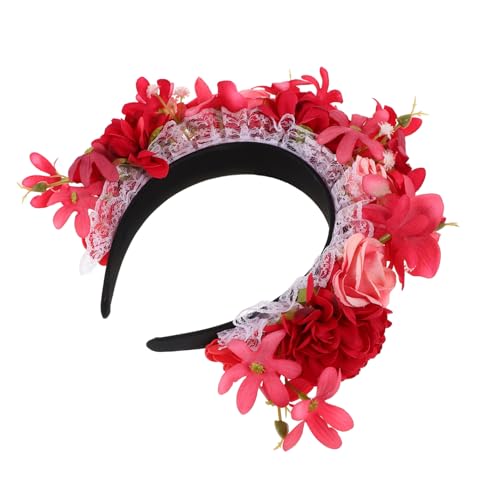 IWOWHERO Inspirierte Blumenkrone mit Simulierten Roten Rosen Haaraccessoire für Damen für Halloween Partys und Fotografie IWOWHERO Inspirierte Blumenkrone mit Simulierten Roten Rosen Haaraccessoire für Damen für Halloween Partys und Fotografie von IWOWHERO