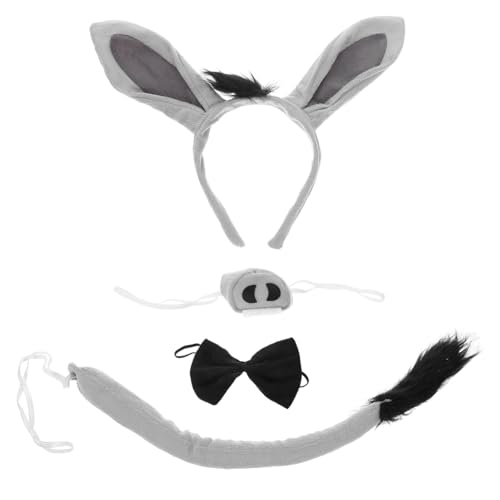 IWOWHERO Leichtes Esel Kostüm Haarreif mit Ohren und Nasen Detail für Bequemes Tierkostüm Zubehör für Halloween Cosplay Rollenspiele und Karnevalspartys Niedliches Verkleidungselement für IWOWHERO Leichtes Esel Kostüm Haarreif mit Ohren und Nasen Detail für Bequemes Tierkostüm Zubehör für Halloween Cosplay Rollenspiele und Karnevalspartys Niedliches Verkleidungselement für von IWOWHERO