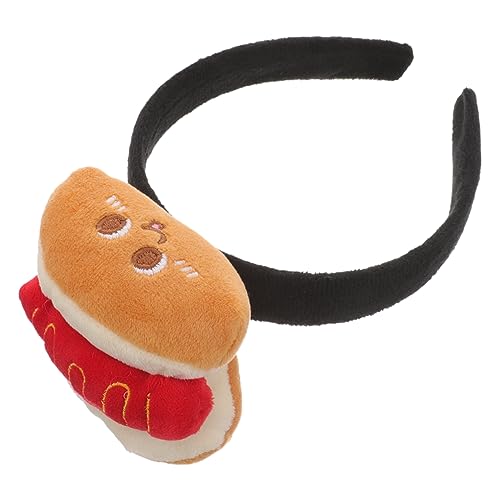 IWOWHERO Lustiges Hot Dog Stirnband Damen Cartoon Kopfstück für Halloween Cosplay Party Erwachsene mit Langlebigem Stoffaccessoire für Originelle Kostümideen IWOWHERO Lustiges Hot Dog Stirnband Damen Cartoon Kopfstück für Halloween Cosplay Party Erwachsene mit Langlebigem Stoffaccessoire für Originelle Kostümideen von IWOWHERO