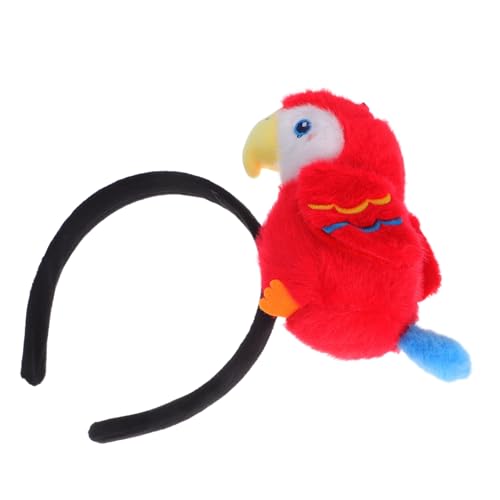 IWOWHERO Lustiges Papageien-haarband Rotes Vogel-kostüm Zubehör Elastisch Für Halloween Tierparty Kindergeburtstag von IWOWHERO